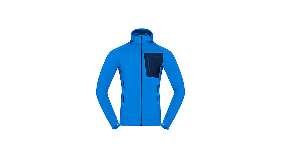 Norrona Falketind Power Grid Hooded Jacket - Mens, Skydiver, Medium, 1810-23-2336-M