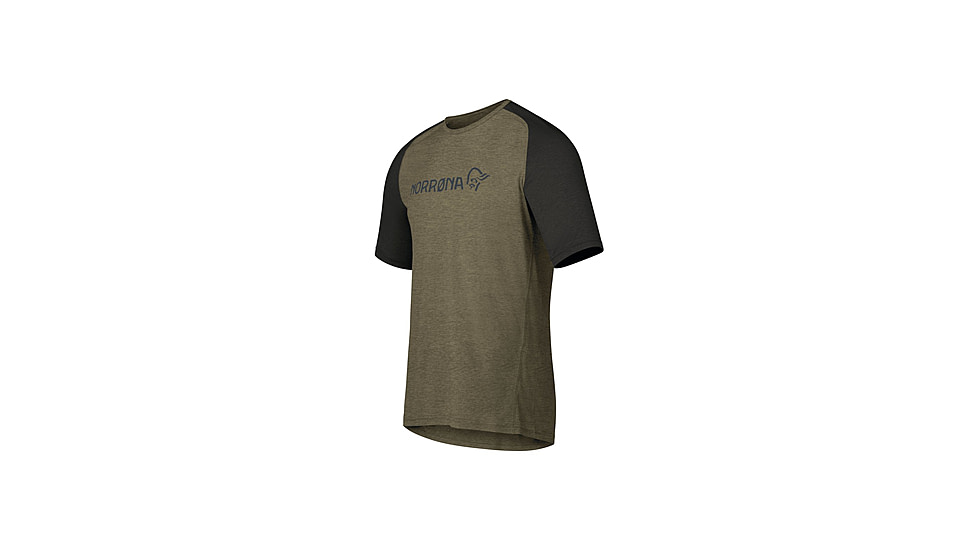 Norrona Fjora Equaliser Lightweight T-Shirt - Mens, Olive Night, Small, 2233-25-3301-S