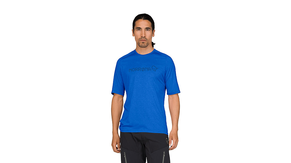Norrona Fjora Equaliser Lightweight T-Shirt - Mens, Skydiver, Large, 2233-25-2336-L