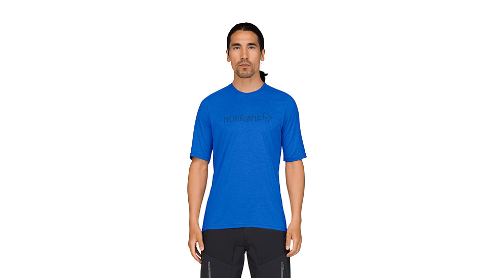 Norrona Fjora Equaliser Lightweight T-Shirt - Mens, Skydiver, Large, 2233-25-2336-L