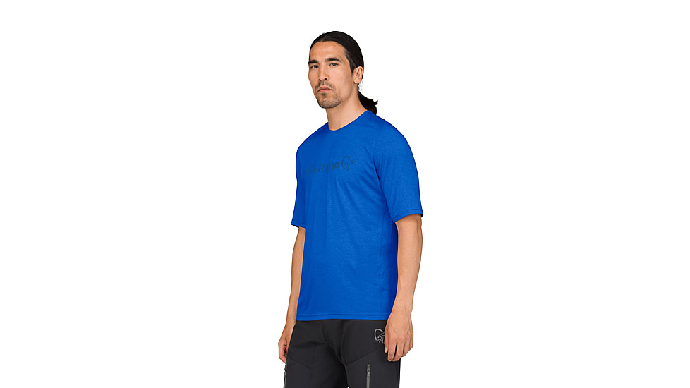 Norrona Fjora Equaliser Lightweight T-Shirt - Mens, Skydiver, Large, 2233-25-2336-L