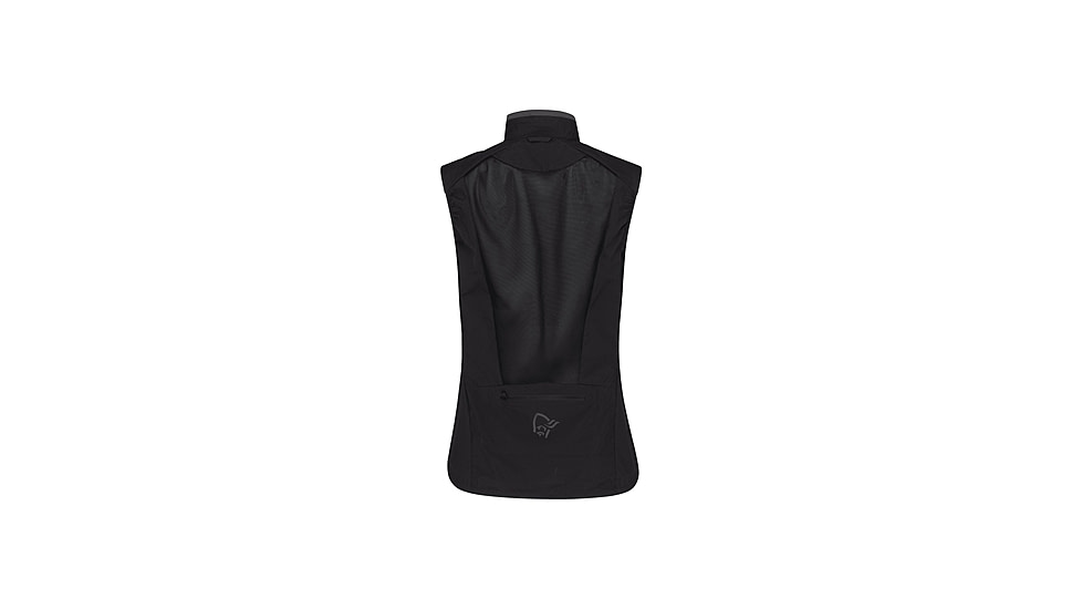 Norrona Senja Aero 90 Vest - Womens, Caviar, Medium, 5823-23-7718-M