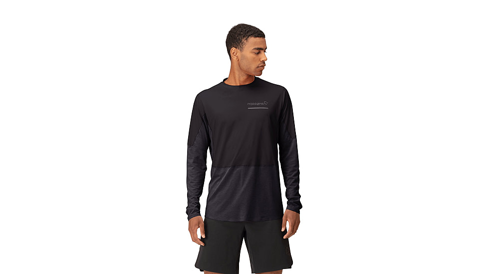 Norrona Senja Equaliser Lightweight Long Sleeve Shirt - Mens, Caviar, Large, 5820-23-7718-L