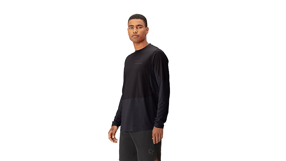 Norrona Senja Equaliser Lightweight Long Sleeve Shirt - Mens, Caviar, Large, 5820-23-7718-L