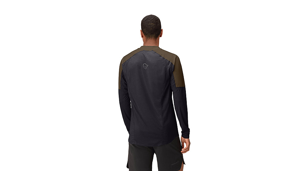 Norrona Senja Equaliser Lightweight Long Sleeve Shirt - Mens, Olive Night, Extra Large, 5820-23-3301-XL