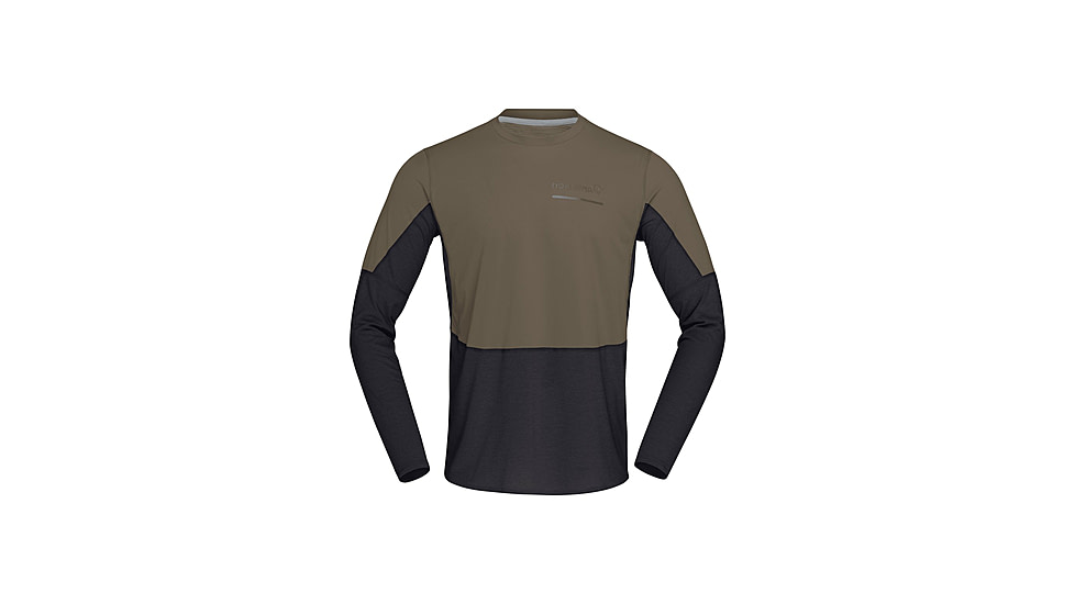 Norrona Senja Equaliser Lightweight Long Sleeve Shirt - Mens, Olive Night, Extra Large, 5820-23-3301-XL