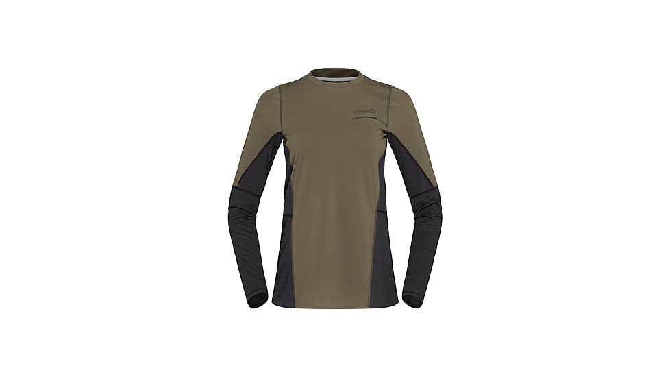 Norrona Senja Equaliser Lightweight Long Sleeve Shirt - Womens, Olive Night, Extra Small, 5824-23-3301-XS