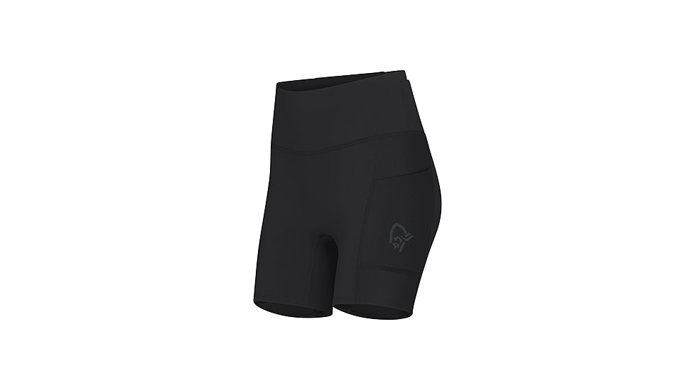 Norrona Senja Equaliser Stretch 6in Tights - Womens, Caviar, Medium, 5825-23-7718-M