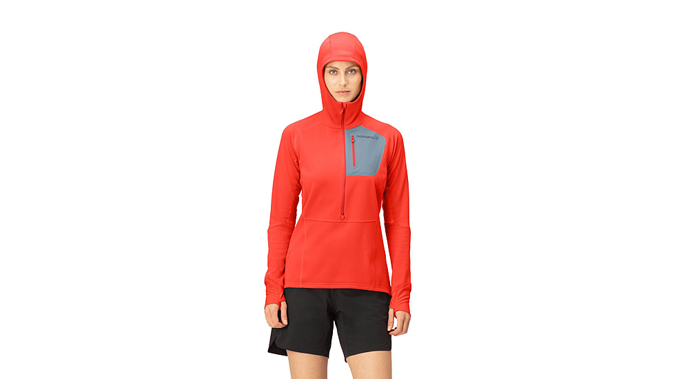 Norrona Senja Warm1 Hoodie - Womens, Arednalin, Medium, 5822-23-5630-M