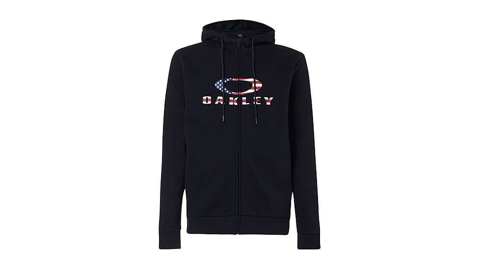 Oakley SI Bark FZ Hoodie 2.0 - Mens, Black/American Flag, Small, FOA402598-01V-S