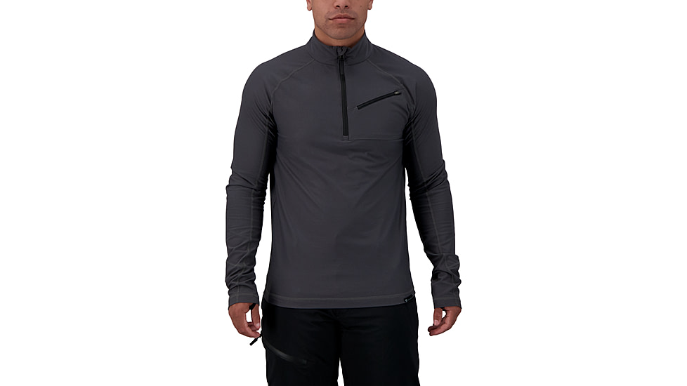 Obermeyer Flex 1/4 Zip Top - Mens, Coal, Small, 29013-20004-S