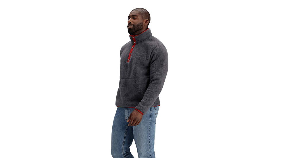 Obermeyer M Boulder Fleece - Mens, Basalt, Medium, Regular, 27071-23004-M