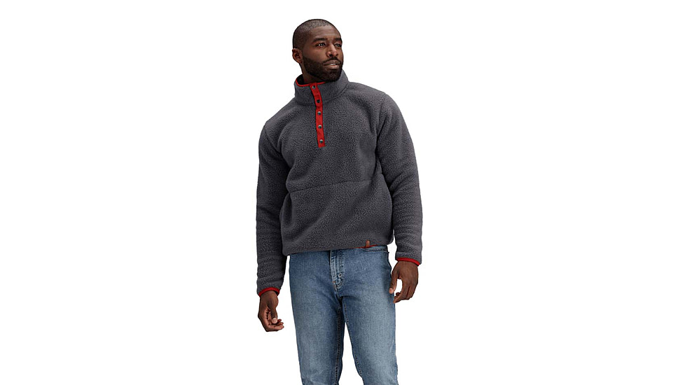 Obermeyer M Boulder Fleece - Mens, Basalt, Medium, Regular, 27071-23004-M