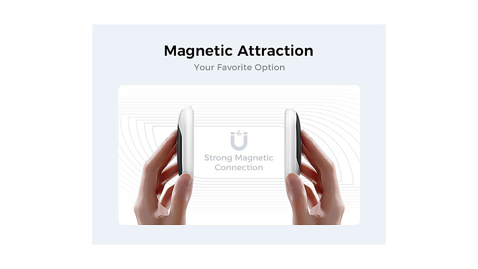 Ocoopa UT3 Liteplus Magnetic Rechargeable Hand Warmers, Black on White, UT3053-BK-WH-Plus