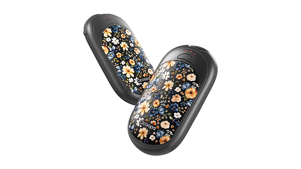 Ocoopa UT3 Liteplus Magnetic Rechargeable Hand Warmers, Flower, UT3053-HUHD-BK-Plus