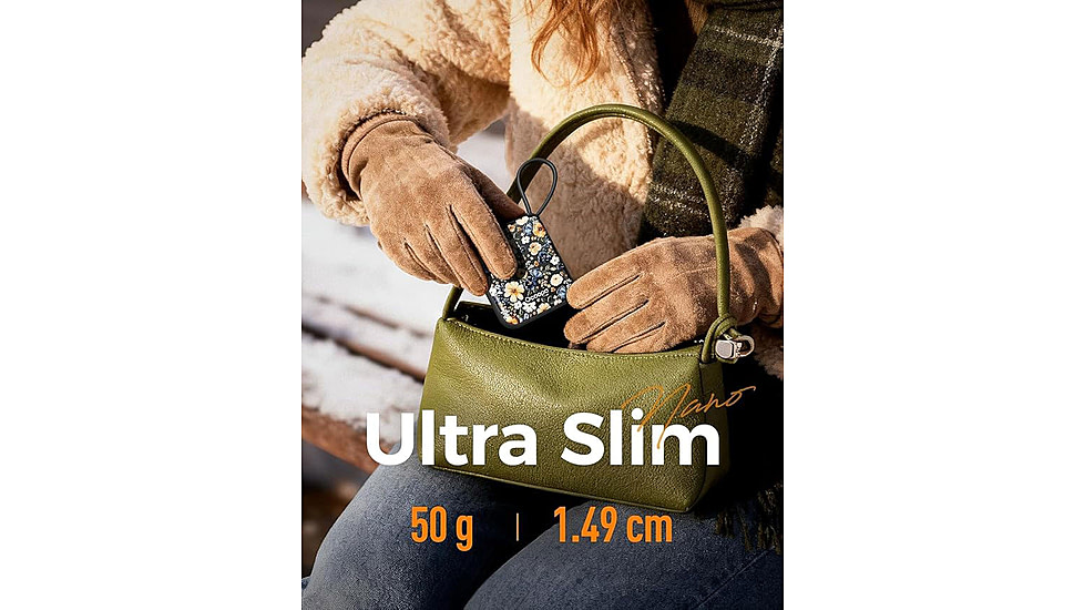 Ocoopa UT5 Nano Rechargeable Hand Warmer, Flower, UT3042-Floral