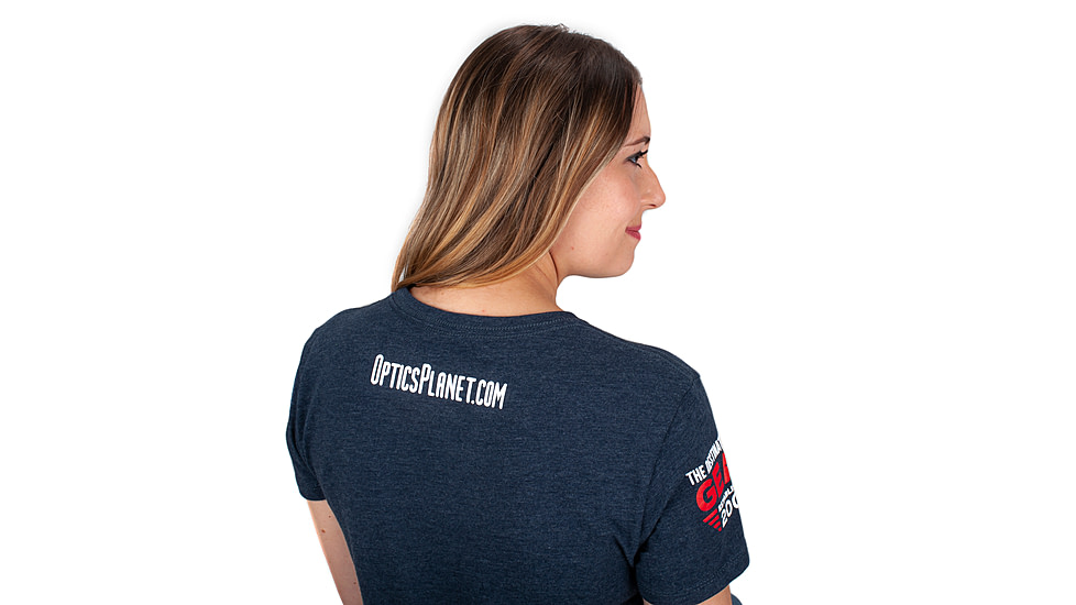 OpticsPlanet Exclusive OpticsPlanet 20th Anniversary T-Shirt - Women's, Navy Blue, Large, N6210-OP-WM-LG