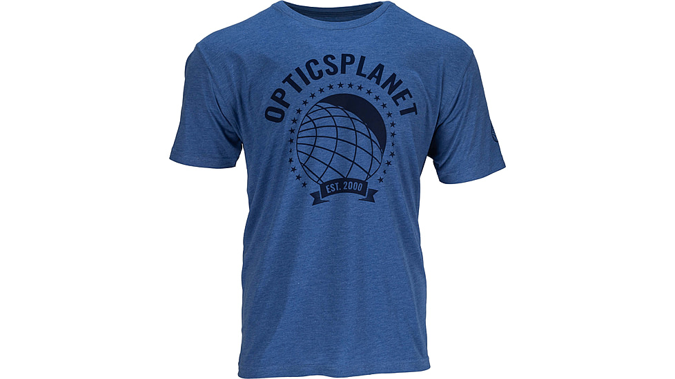 OpticsPlanet Exclusive Est. 2000 Limited Edition T-Shirt - Men's, Vintage Royal Blue, 2XL, NL6010-OP25-RB-2XL