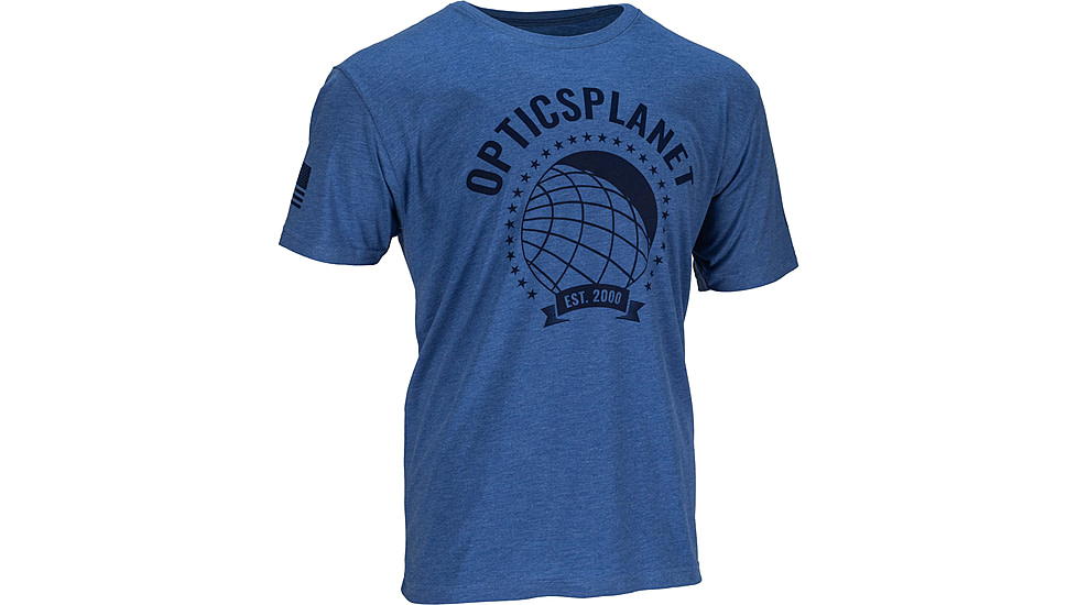 OpticsPlanet Exclusive Est. 2000 Limited Edition T-Shirt - Men's, Vintage Royal Blue, 2XL, NL6010-OP25-RB-2XL