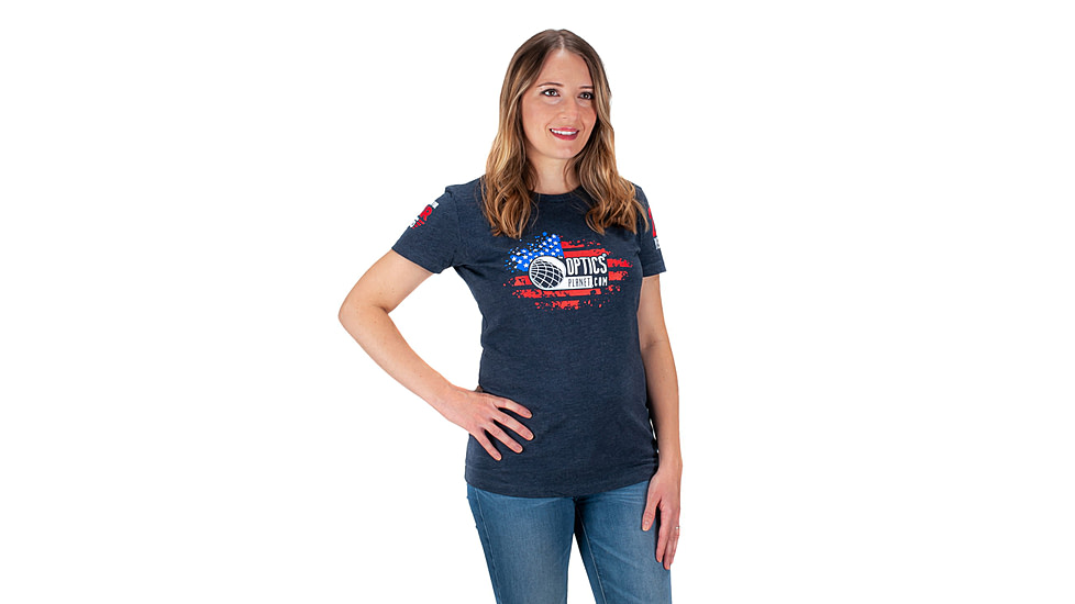 OpticsPlanet Exclusive OpticsPlanet 20th Anniversary T-Shirt - Womens, Navy Blue, Large, N6210-OP-WM-LG