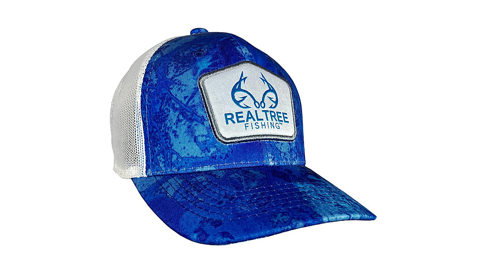 Outdoor Cap Realtree Fishing Wav3/White Mesh Back w/Woven Realtree label, RTF03A WW