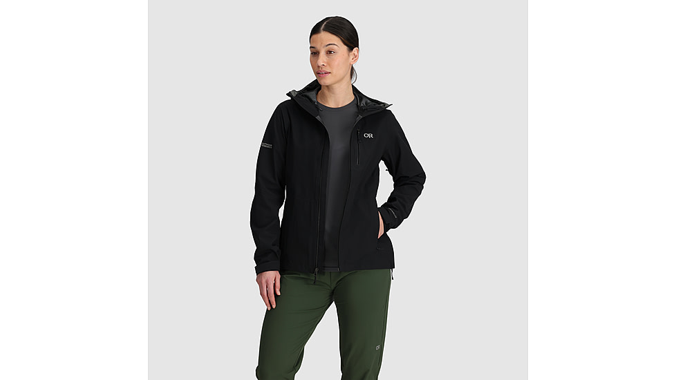 Outdoor Research Aspire 3L Jacket - Womens, Black, S, 3221070001006