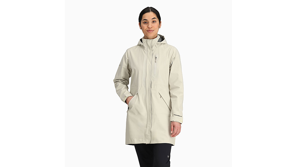 Outdoor Research Aspire 3L Trench - Womens, Oyster, Small, 3221102652006