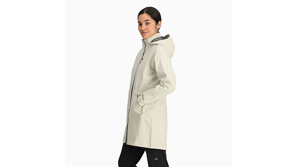 Outdoor Research Aspire 3L Trench - Womens, Oyster, Small, 3221102652006