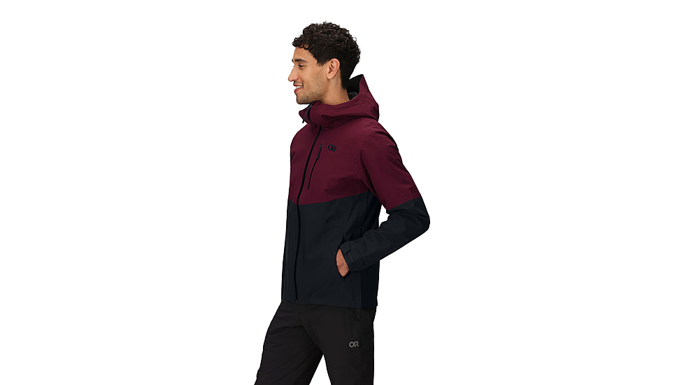 Outdoor Research Foray 3L Jacket - Mens, Winterberry/Black, Medium, 3220882942007