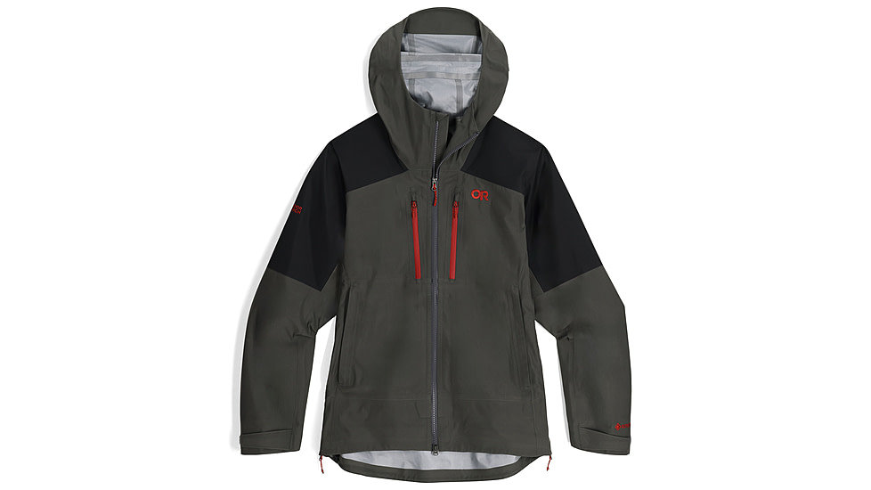 Outdoor Research Headwall Gore-Tex 3L Jacket - Mens, Storm/Black, Medium, 3220921345-M