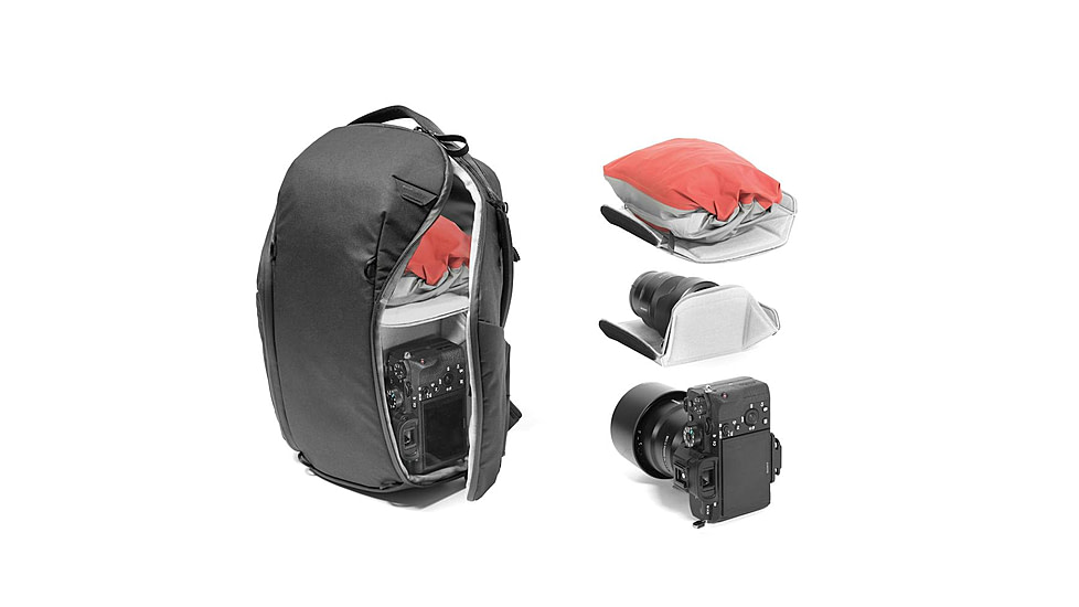 Peak Design Everyday Zip V2 Backpack, 15 Liters, Black, BEDBZ-15-BK-3