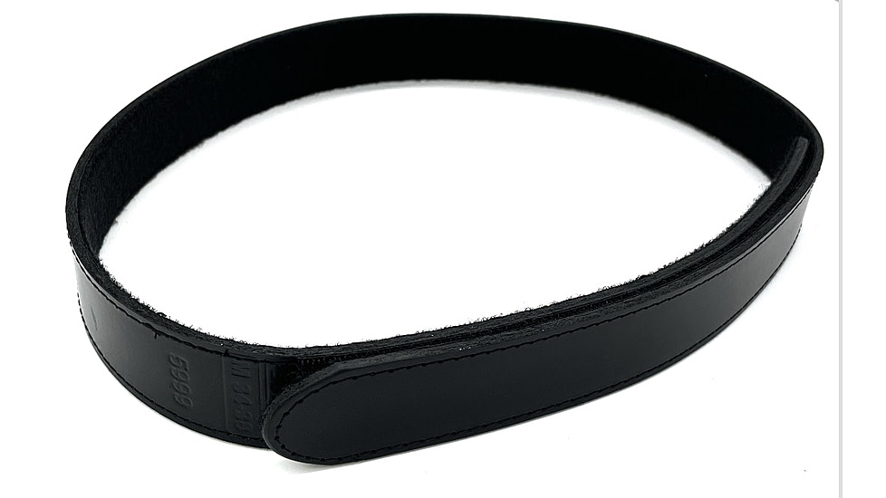 Perfect Fit 1.5in Finest Leather Belt w/ 8in Velcro, Plain, Black, Large, 7002-LG