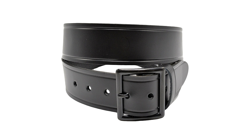 Perfect Fit 1.5in Fully Lined Garrison Belt w/ Black Buckle, Plain, Black, 30, 5005-BK-30