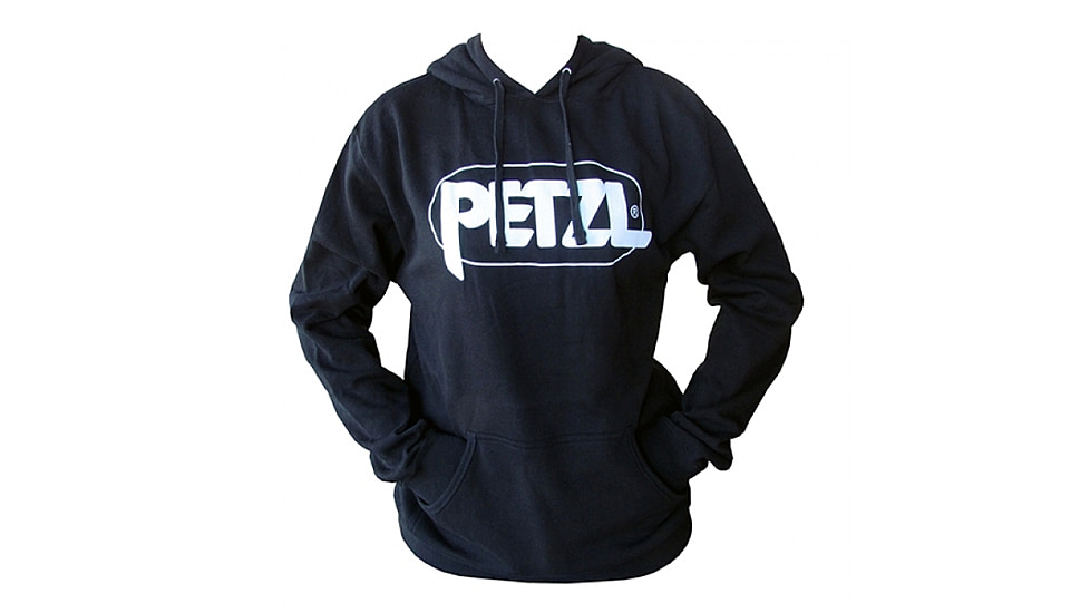 Petzl Hoodie w/Logo - Men's, Black, Extra Large, Z10ADA XL