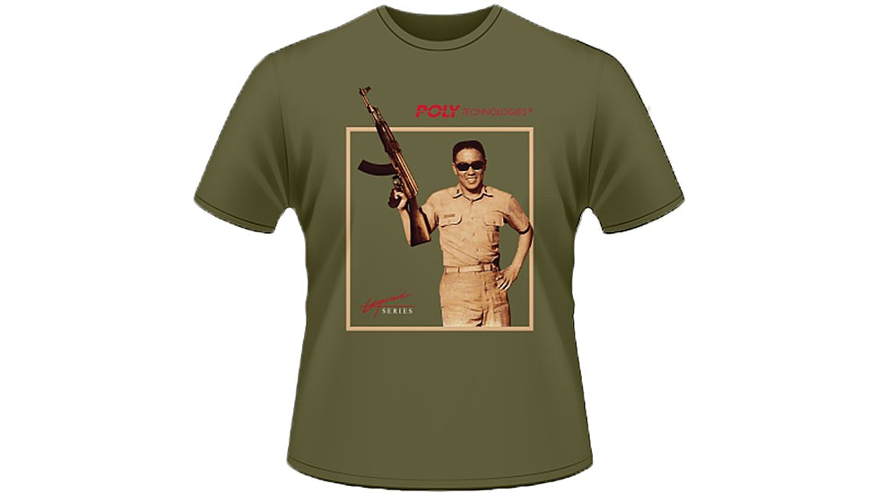 Poly Technologies Collectible Founders Edition 7.62 AK47 T-Shirt - Mens, Green, Small, 000-050