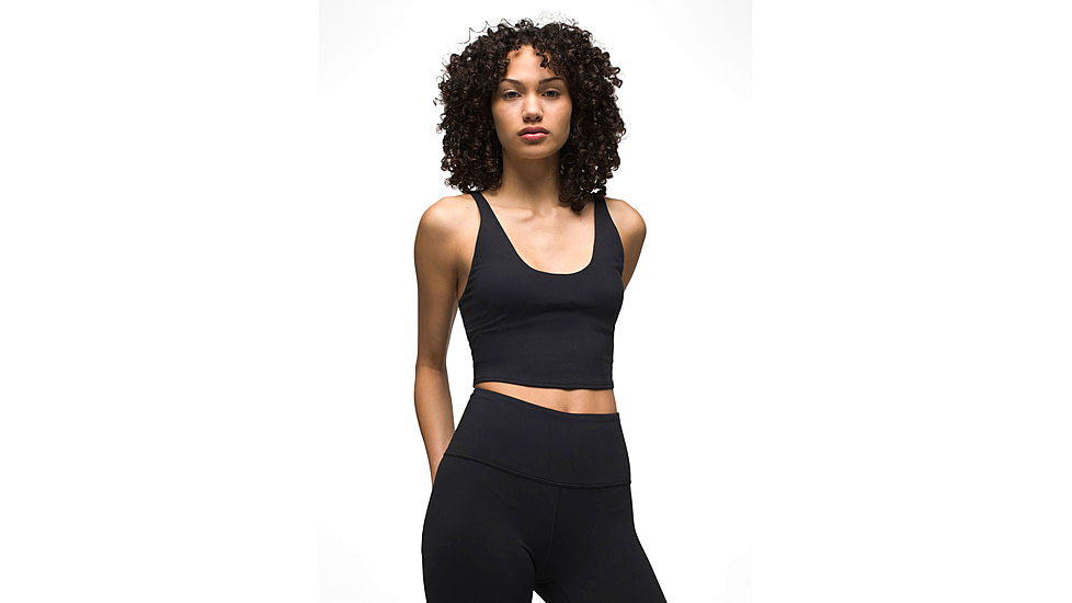 prAna Chakara Crop Top - Womens, Black, Extra Small, 1972231-001-XS
