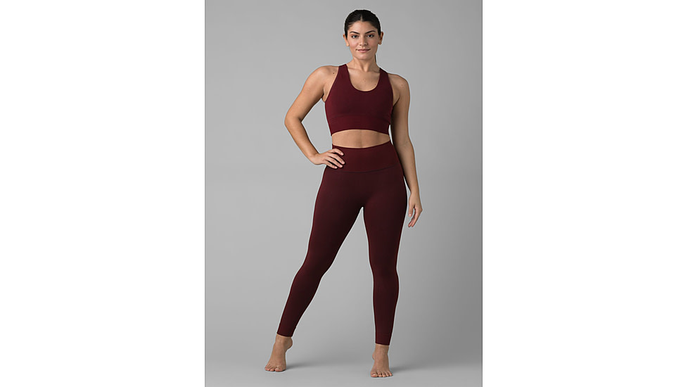 prAna Sopra Seamless Leggings - Women's, Extra Small, Maroon, 1970151-600-XS
