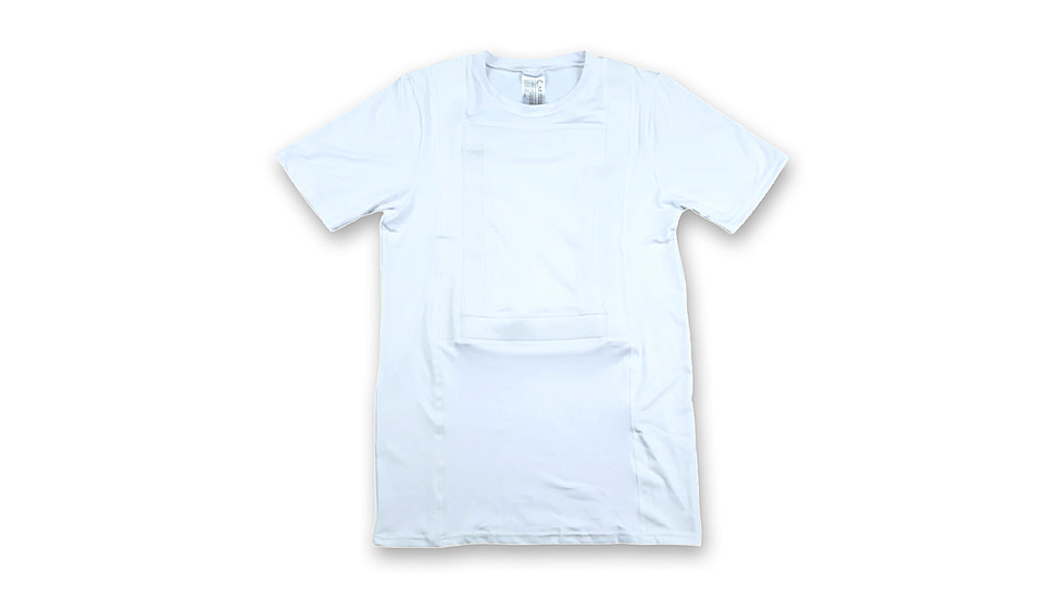 Premier Body Armor Everyday Armor T-Shirt, Extra Shirt Only, No Armor Panels, White, Large, EAT-WHITE-L
