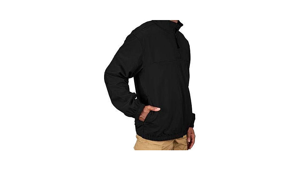 Propper 1/4 Zip Softshell Job Shirt - Mens, Black, Extra Large, Long Inseam, F54395Z001XL3