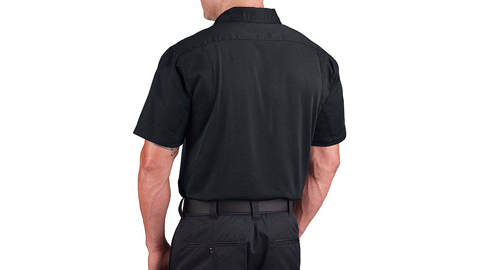 Propper Duty Uniform Armor Short Sleeve Shirt - Mens, Midnight Navy, M, F538150414M