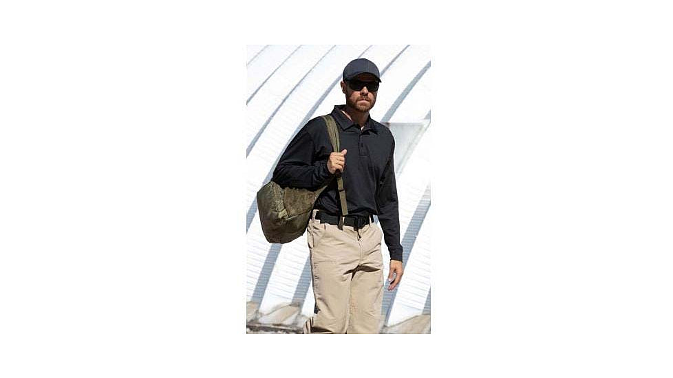 Propper EdgeTec Long Sleeve Polo - Mens, Black, 4XL, F58245M0014XL