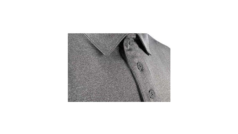 Propper EdgeTec Long Sleeve Polo - Mens, Heather Grey, 5XL, F58245M0235XL