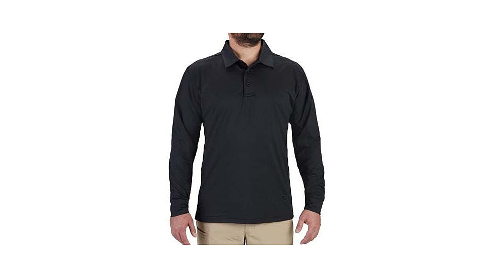 Propper EdgeTec Long Sleeve Polo - Mens, LAPD Navy, S, F58245M450S
