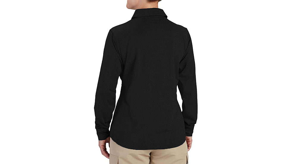 Propper EdgeTec Long Sleeve Polo - Womens, Black, XXL, F58255M001XXL
