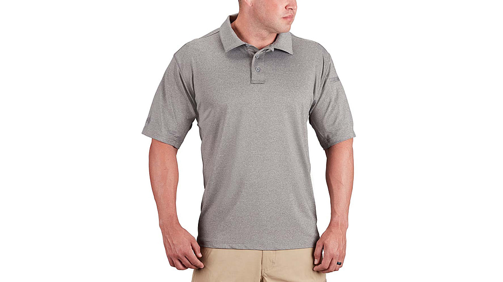 Propper EDGETEC Polo - Mens, Heather Grey, 3XL, F58025M0233XL