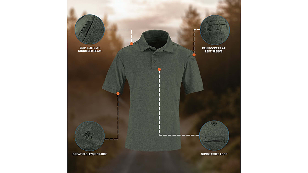 Propper EdgeTec Short Sleeve Polo - Womens, LE Olive, L, F58035M312L