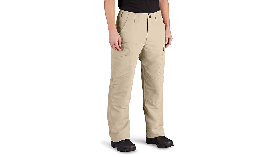 Propper EDGETEC Tactical Pants w/Side Sargo Pockets- Womens, Khaki, 14, Regular, F59055P25014R