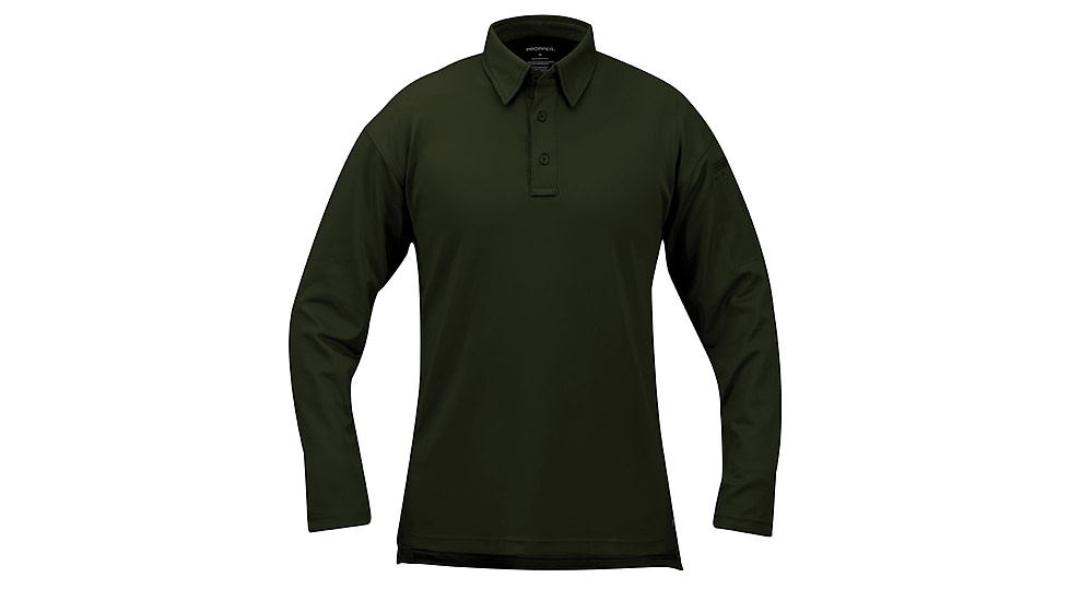 Propper I.C.E. Performance Polo Long Sleeve - Mens, Dark Green, 7XL, F5315723117XL