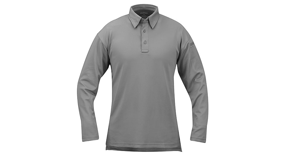 Propper I.C.E. Performance Polo Long Sleeve - Mens, Grey, 6XL, F5315720206XL