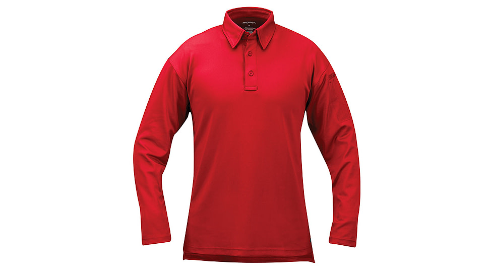Propper I.C.E. Performance Polo Long Sleeve - Mens, Red, 8X Large, F5315726008XL